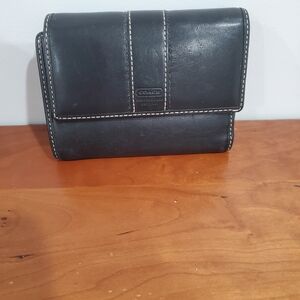 Coach Black Leather Wallet